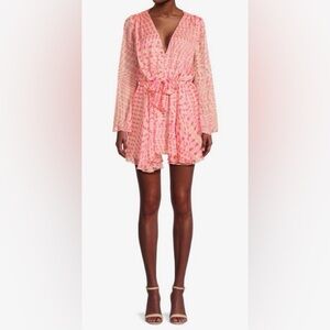 MISA LOS ANGELES Kaia Geometric Mini Dress